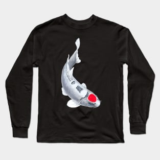 White Tancho Koi Fish Long Sleeve T-Shirt